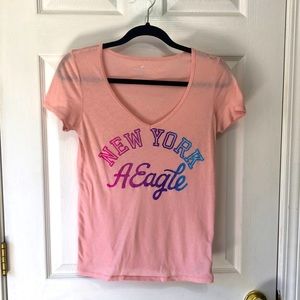 American Eagle V Neck Tee